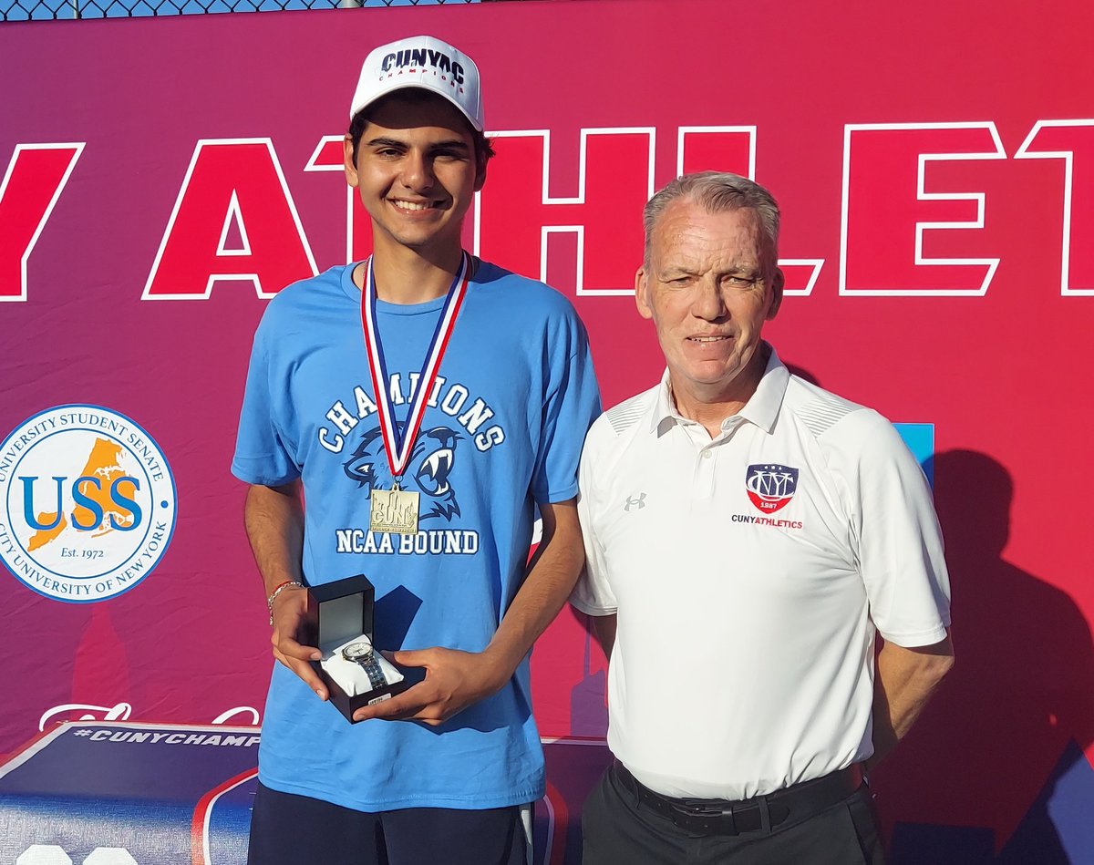 Congratulations to sophomore Tuna Nergizoglu on being voted as the 2024 @CUNYAC Championship Tournament Most Valuable Player! #BaruchTennis @BaruchBearcatAD @BaruchSAAC 🏆🎾👏