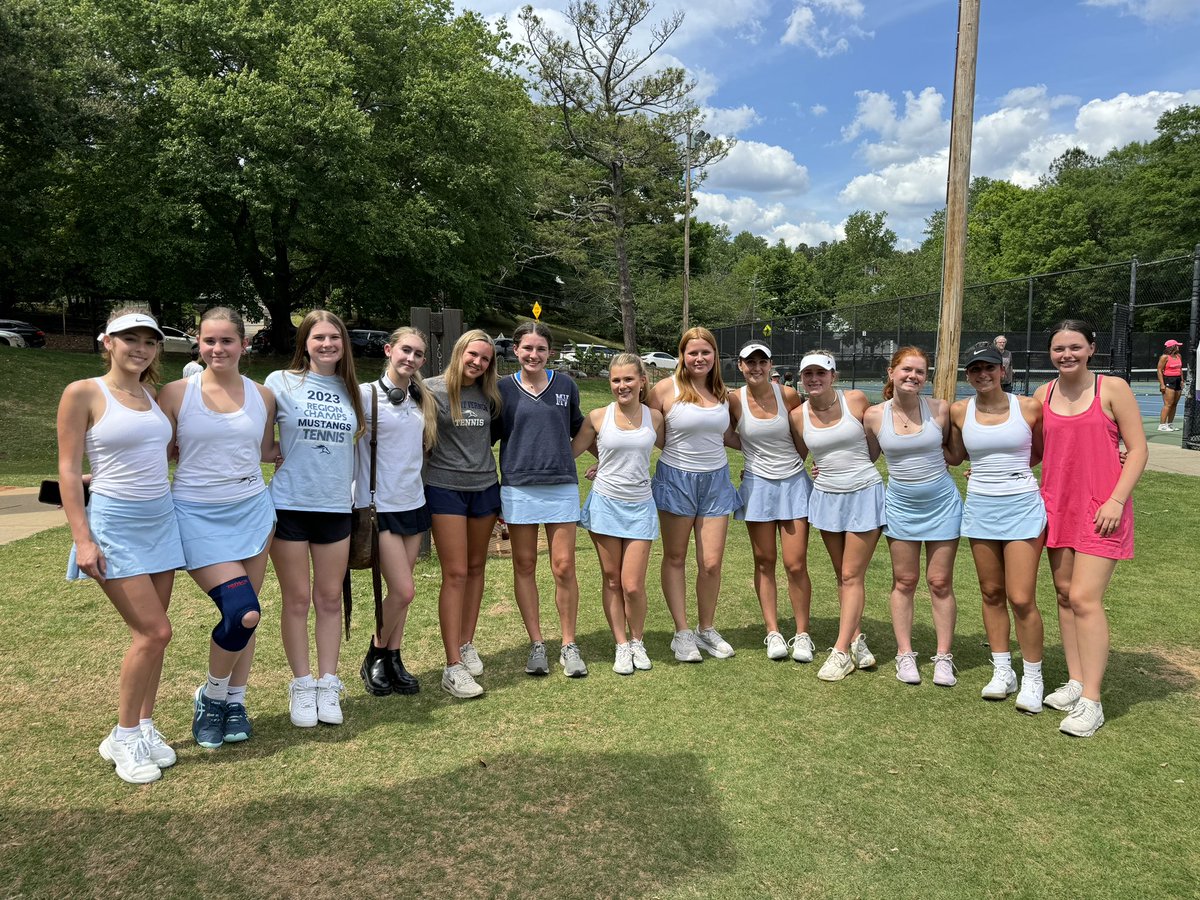 These awesome #MVtennis girls got it done today in their Final Four match! #MVathletics #ImAMustang 
#statebound #letsdothis