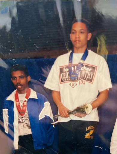 In high school, I was a miler and second in the nation at indoors, way before I moved to the marathon. Seneca Lassiter won that race, but the competitor in my got him in outdoors. Full disclosure, I was a senior and he was a junior #TBT