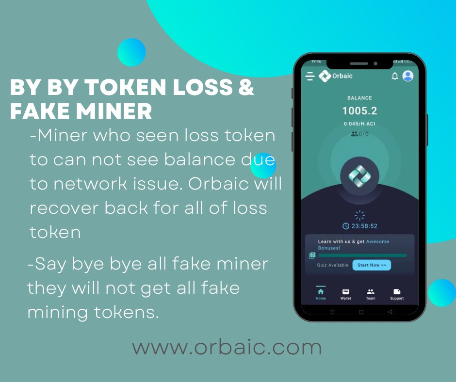 Dear miner

We're excited to announce that we're bidding farewell to token losses caused by network issues! By May 10th, 2024, all tokens that haven't appeared in wallets due to network glitches will be fully refunded. Orbaic is rolling out new configurations for our apps,…