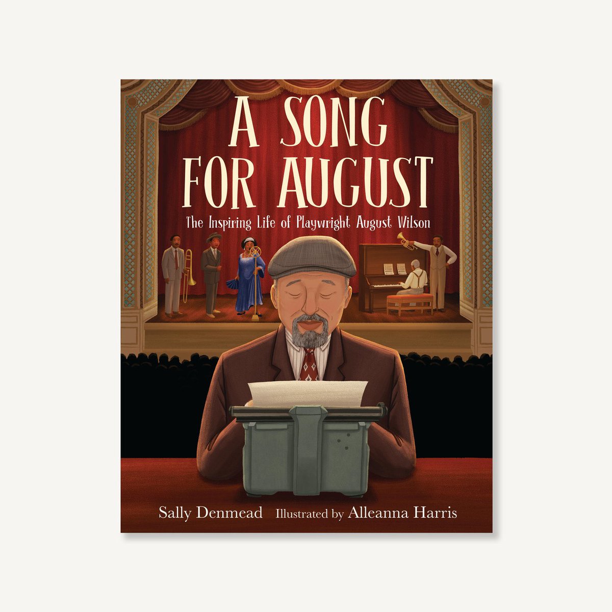 Hey everyone! Just hopping on here to share a ✨new cover✨so I guess this is technically a ✨cover reveal!✨

Say hello to “A SONG FOR AUGUST” by Sally Denmead and illustrated by me. “An ode to one of America's foremost Black playwrights, August Wilson…