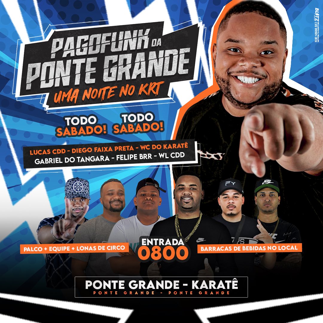 SÁBADO É TUDO PELA PONTE GRANDE 🔥✅
