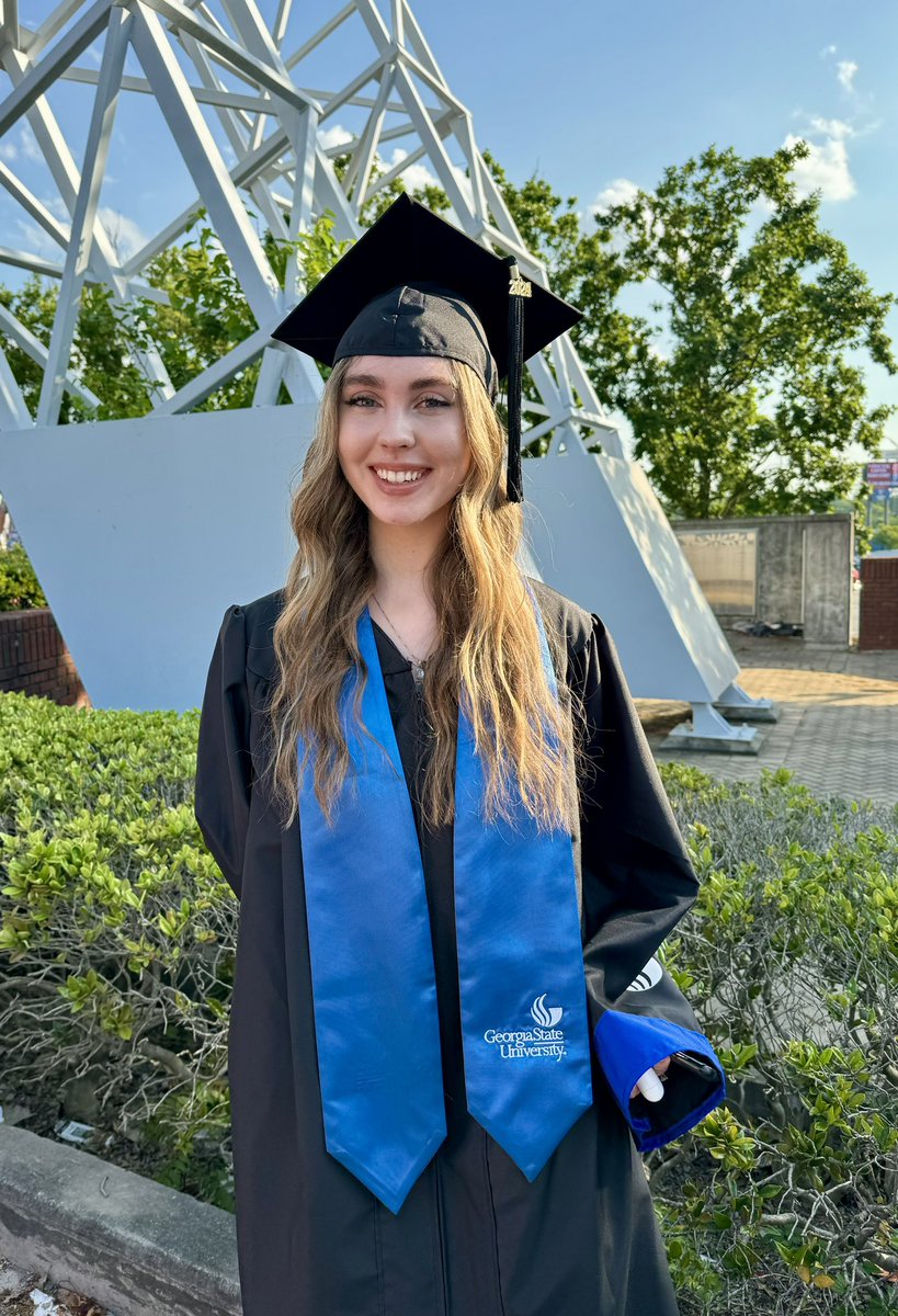 Congratulations to our daughter, Ashleigh Hobbs for graduating Magna Cum Laude from Georgia State with a Sports Management degree. From a Cambridge Bear to a GSU Panther and now on to connect the 17s to their favorite Atlanta United Five Stripes player you have been great. #GSU24