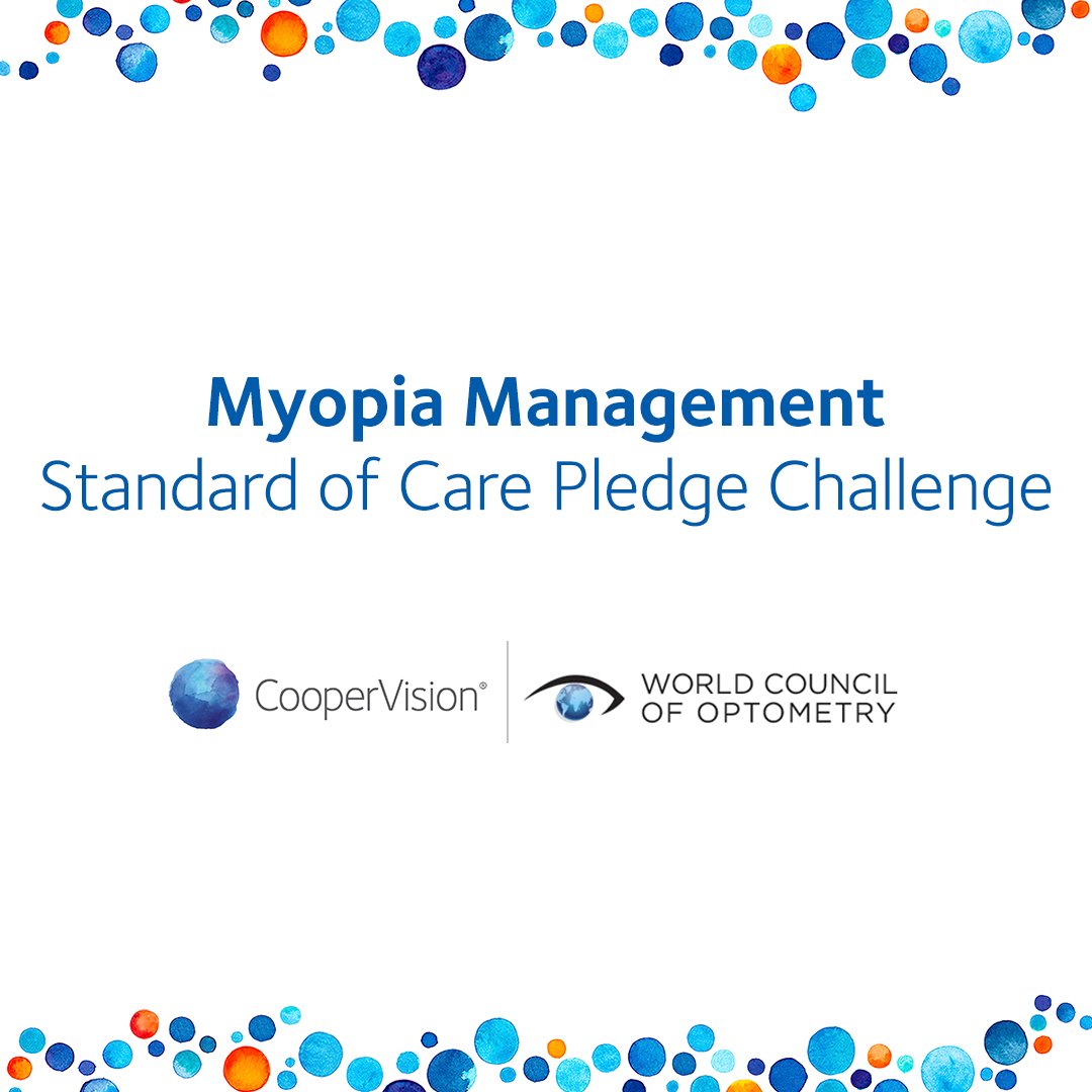 The World Council of Optometry, in partnership with myopia management category leader CooperVision, has issued a Myopia Management Standard of Care Pledge challenge. Learn more and take the pledge at myopia.worldcouncilofoptometry.info/myopia-managem…