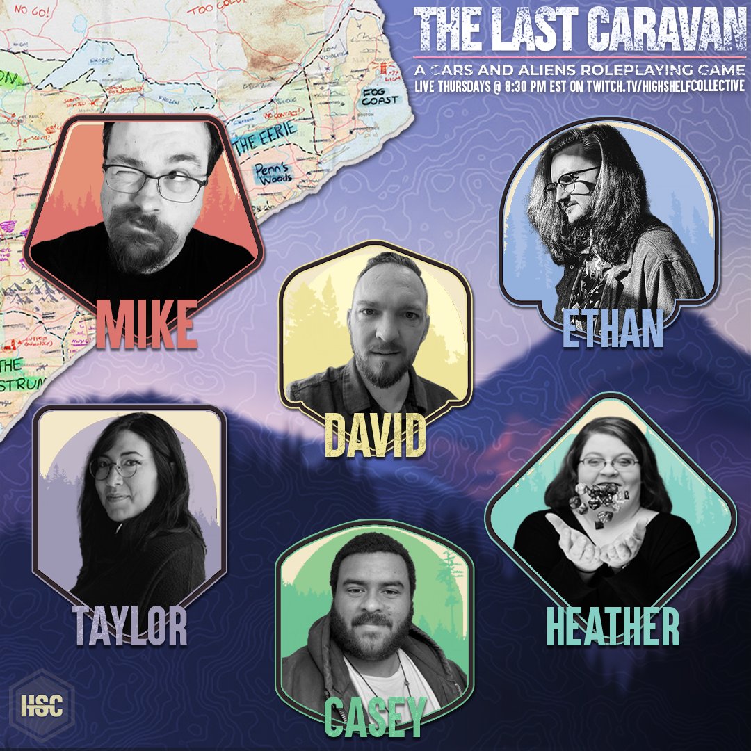 🔴LIVE || Time to meet back up with our group of eclectic travelers as they journey through the world of 'The Last Caravan' RPG! Random strangers, alien spaceships, and TWO spooky antler creatures hiding in the woods... sounds chill. 🫣 HSC's #Twitch: twitch.tv/highshelfcolle…
