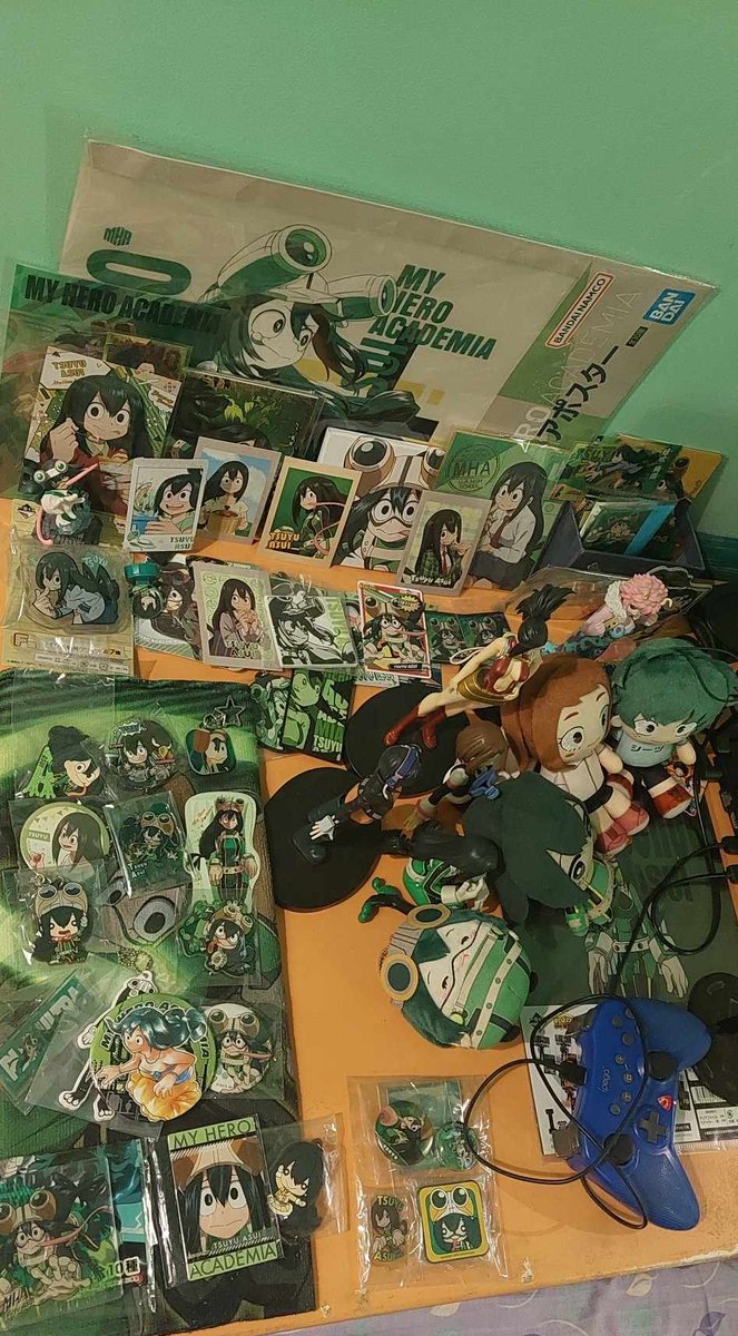 Felt down recent days, but yesterday made me feel happy since Froppy care package arrived. #MyHeroAcademia #Froppy