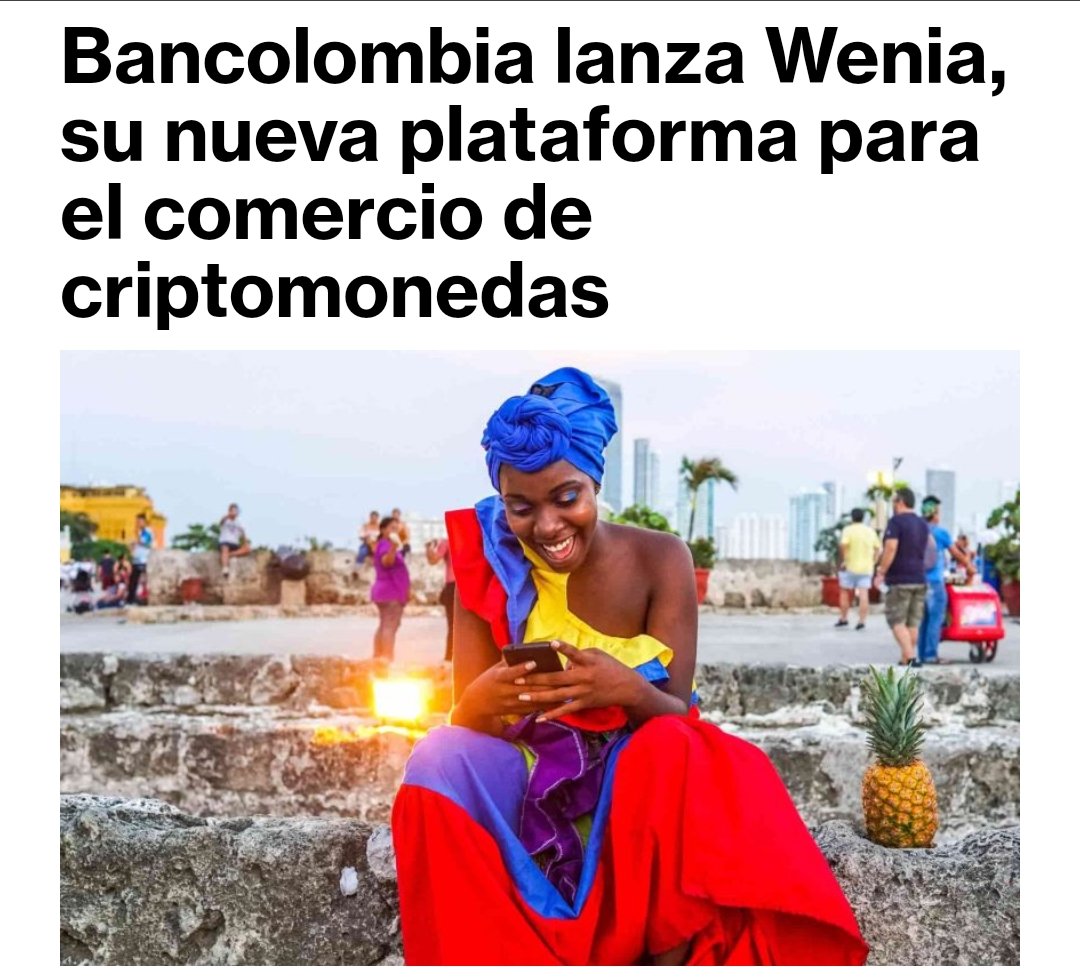 Bancolombia lanza Wenia, su nueva plataforma para el comercio de criptomonedas