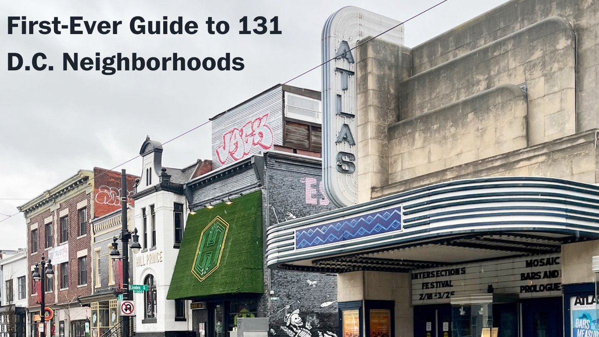 I present to you the first-ever guide to all 131 D.C. neighborhoods. The goal of this two-year project is simple- to help make a big city smaller for locals, transplants, and tourists: bit.ly/DC131. #washingtondc