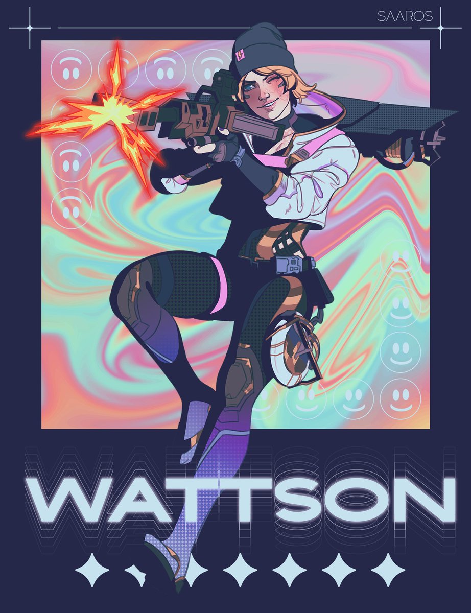 a bit of brutalist graphic design #wattson #ApexLegends