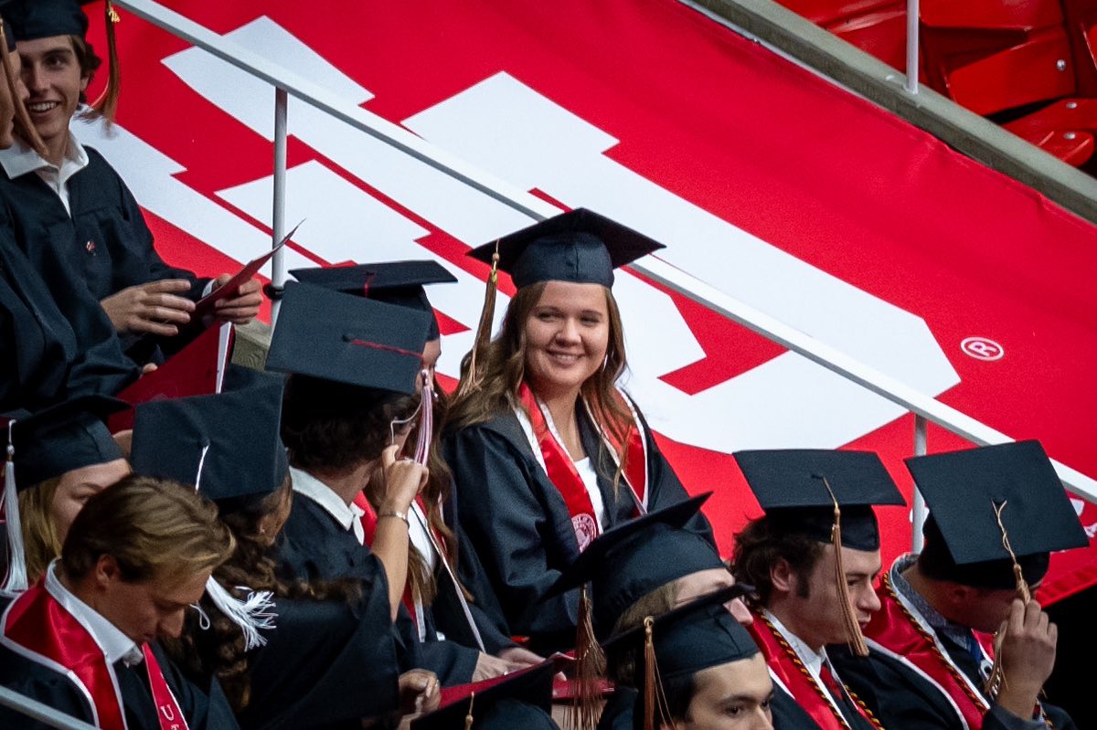 She’ll walk in the @UBusiness convocation tomorrow, but here’s our grad at the @UUtah commencement tonight!

Congratulations, Rachel! #UtahGrad24