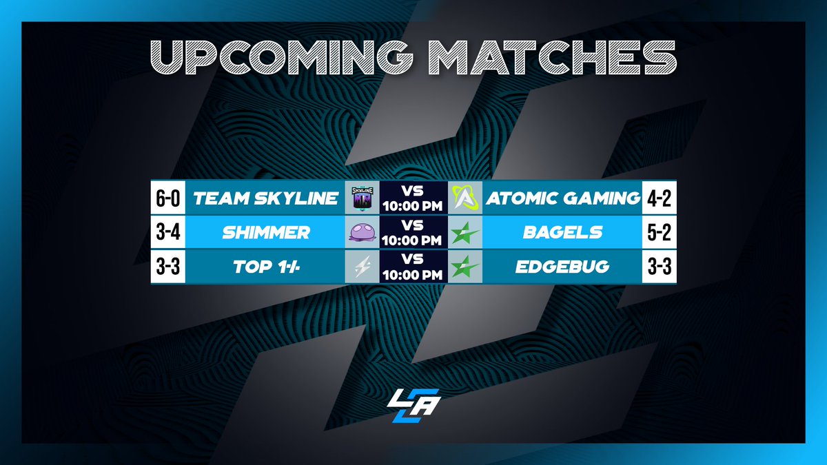 🚨 Tonight's Matches Covered by LCA!🚨 ⚔️ @TSLggs VS @AtomicGamingUS 🎙️ @cernersandals & @GETTHEBAGMARK ⚔️ @ShimmerCSGO VS #crunchybagels 🎙️ @Amaster15 ⚔️ @TopOnePercentGG VS #edgebugoffsilo 🎙️ @ 🔗: IN REPLIES