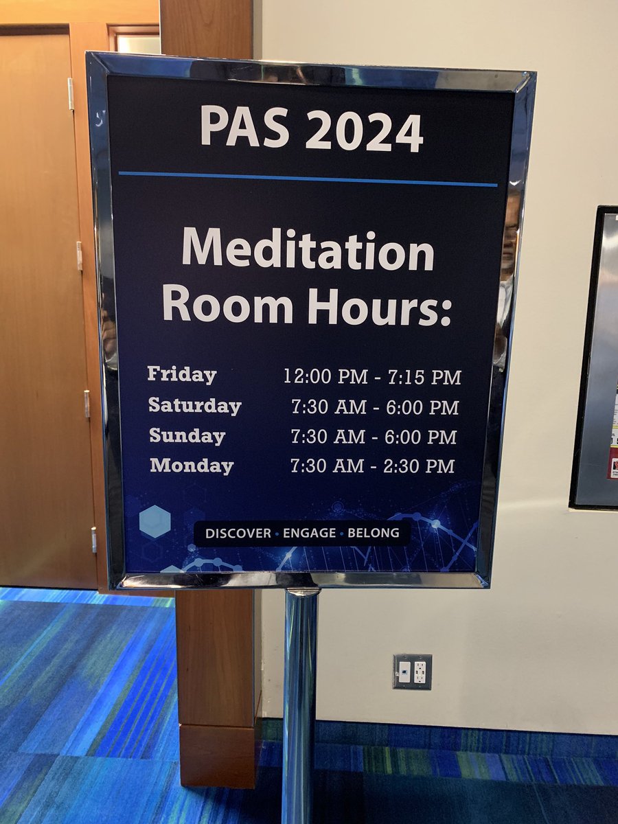 Mindfulness meditation transformed my life about 11 years ago when I attended a Mindfulness Based Stress Reduction workshop. Glad to see a meditation room at PAS!