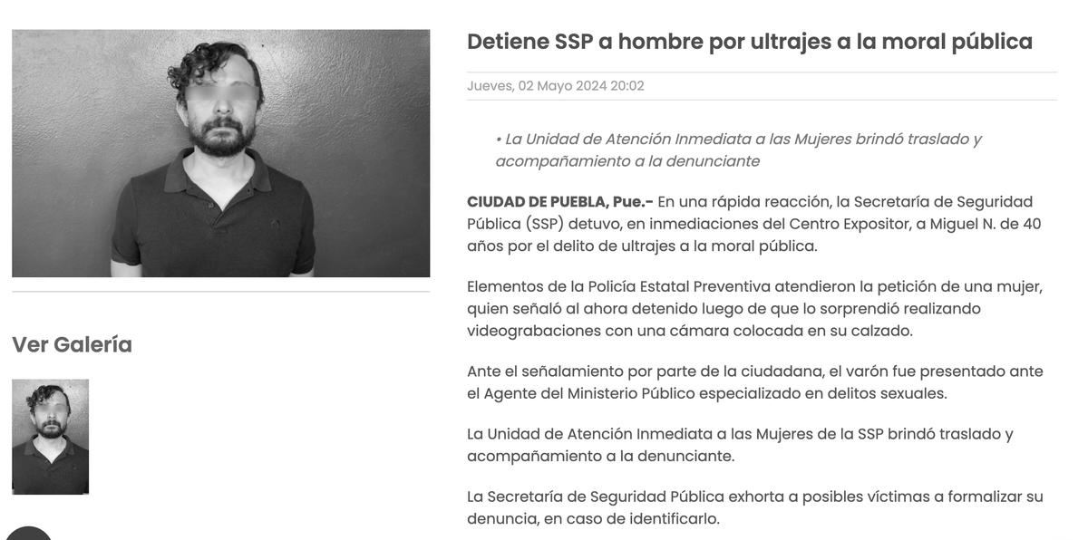 sopitas's tweet image. La Secretaría de Seguridad Pública (SSP) anunció que lo detuvieron por.... ultrajes a la moral pública en lugar de acoso, es decir solo es una falta administrativa 🫥