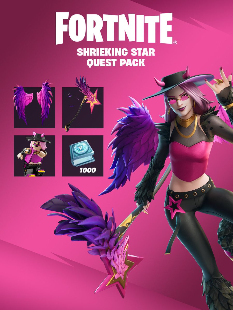 Fortnite Shrieking Star Quest Pack Giveaway 🎉 To Enter: 1️⃣ Like and Retweet ♻️ 2️⃣ Follow me and @LNRStudios 3️⃣ Subscribe to the YouTube channel below (proof) ⬇️ Ends in ~ 24 -48 hours ⏰