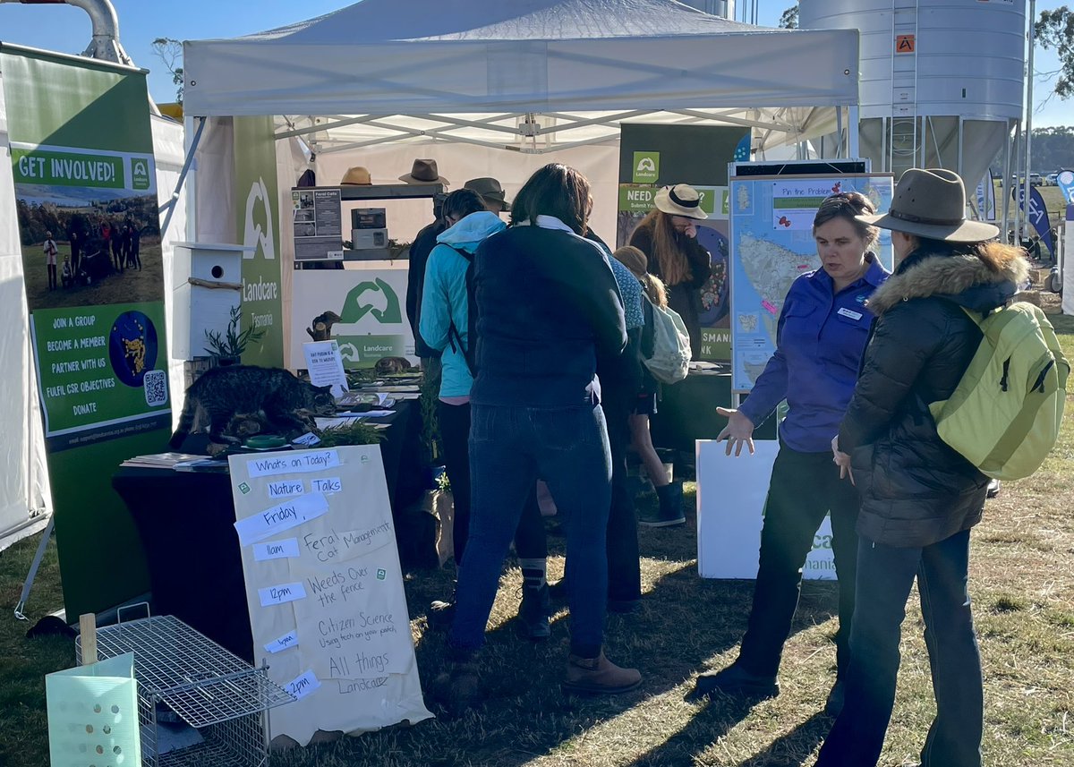 Out at Agfest with Landcare Tasmania talking feral cats. If you’re in the area come say hi. Stall 245 at the end of Second Av. Get some food at Quercus Taste 1 while you’re here.