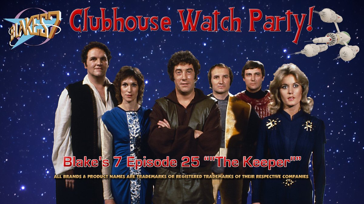 Blake's 7 Watch Party Episode 25 'The Keeper' 9PM EST youtube.com/live/BVzm5it1Z… via @YouTube #Blakes7