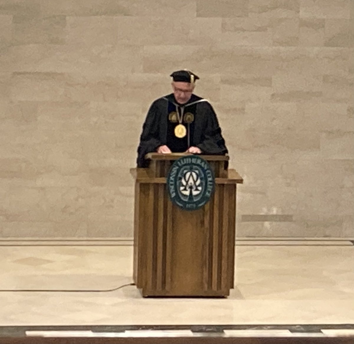 BTT May 2: Scholarships, awards & hardware at the @InsideWLC Honors Convocation! Pics: Keynote: Dr. Ned Farley Best Dressed: Dr. Jeremy Zima (the red pops!) ⁦@WLCCoachNoon⁩ gives Senior Athlete Award to @leximartin03 & ⁦@ryanbroeckel45⁩ Medallion: ⁦@wlcprez⁩ 😀
