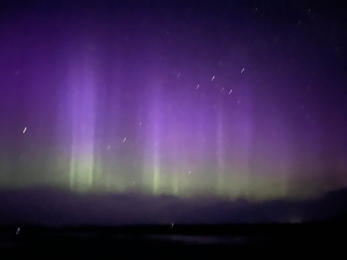 Only a 🟡 alert 🚨 #northernlights #aurora #NorthUist