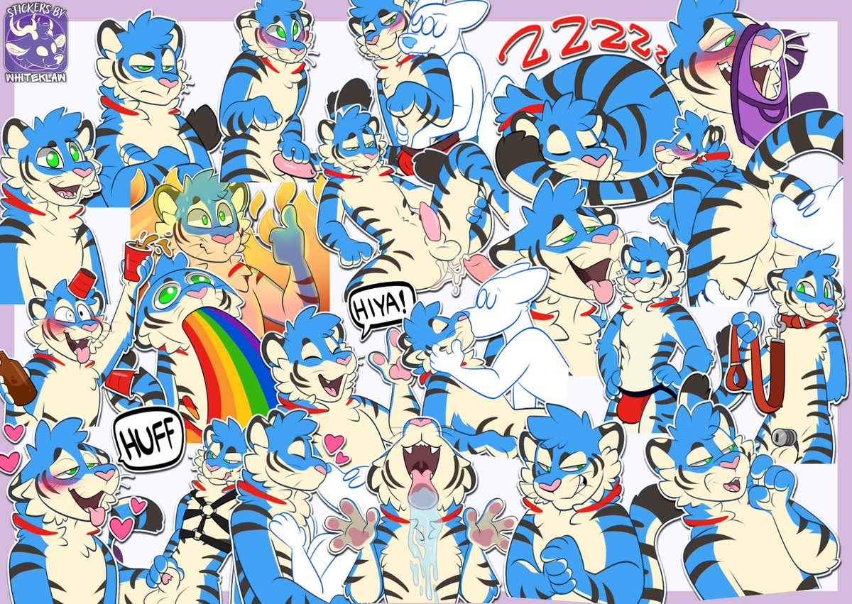Heyy, kitty, kitty, kitty! 🌟

Thank you, Blau for trusting me with the creation of these wonderful stickers featuring Kodiak! 🐯💙 Your support means the world to me

Telegram:@ Whiteklaw

🎨Join my Channel: t.me/WhiteklawsArt   

#furry #fursona #furries #furryart