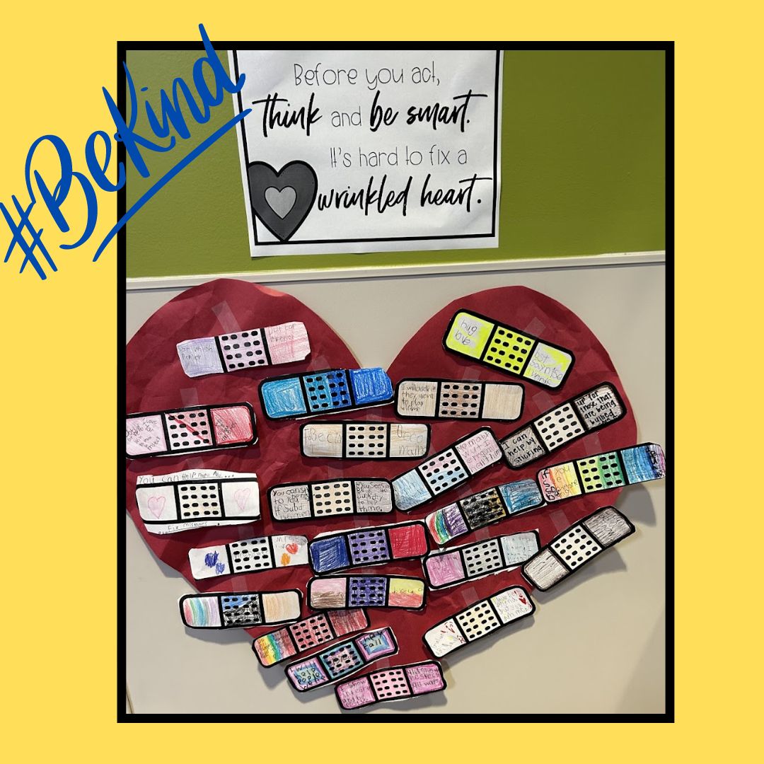 Firsties @MatzkeElemCFISD  dove into 'A Wrinkled Heart' by Tracy Hoexter, learning the power of kindness. After seeing the wrinkles on a paper heart caused by unkind words, sweet students wrote their own acts of kindness on Band-Aids. Empathy in action! #MatzkeProud