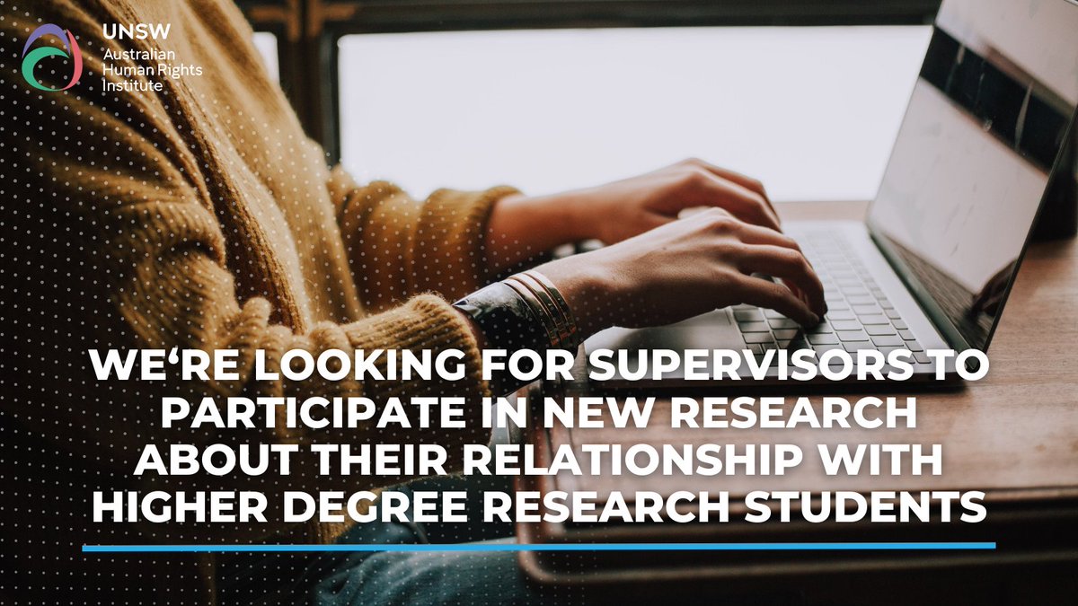 Want to improve HDR supervisory experiences? Our researchers are seeking supervisors at @UTAS_, @Swinburne, @uwanews and @jcu. Online surveys close 5pm next Monday. Learn more at: bit.ly/HDRProject