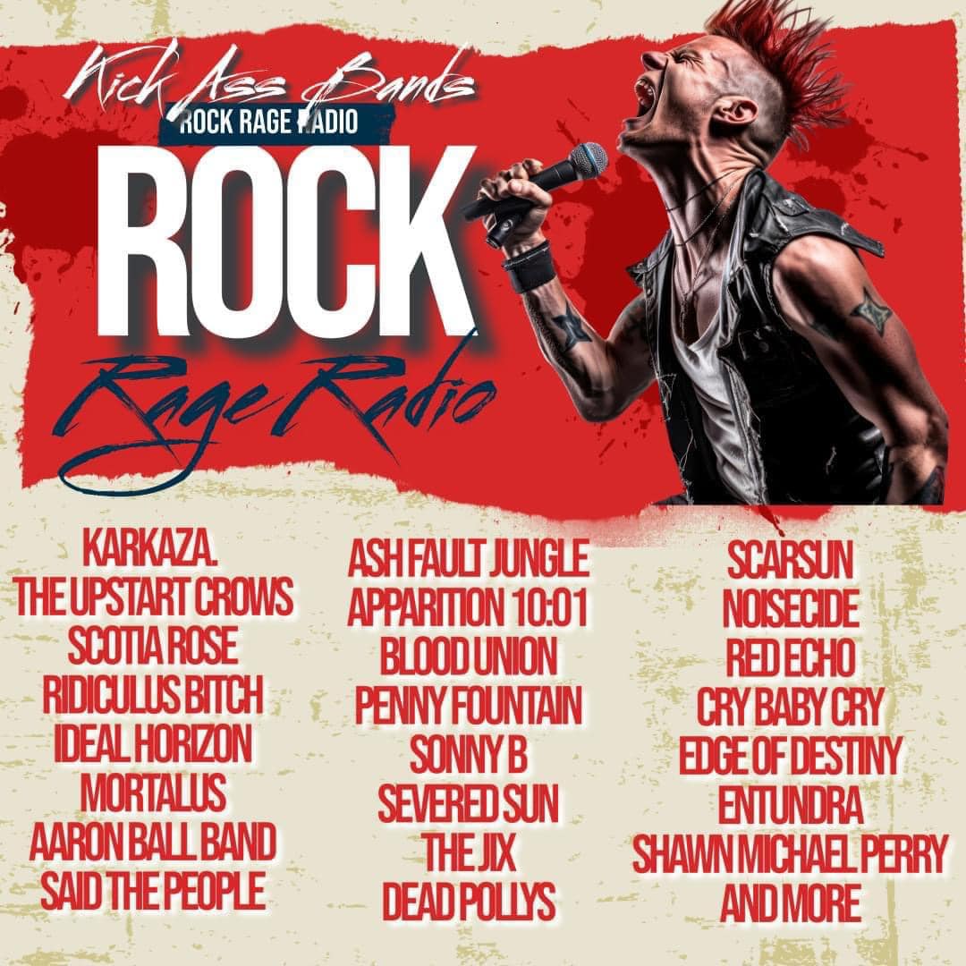 In some great company here!!! Check 'em out on @RockRageMusic.