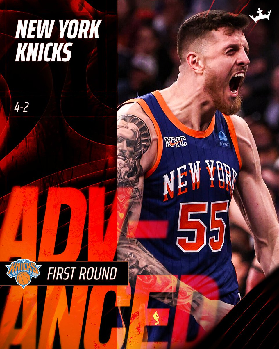 The New York Knicks have advanced to the Eeastern Conference Semifinals for just the 3rd time since 2000.