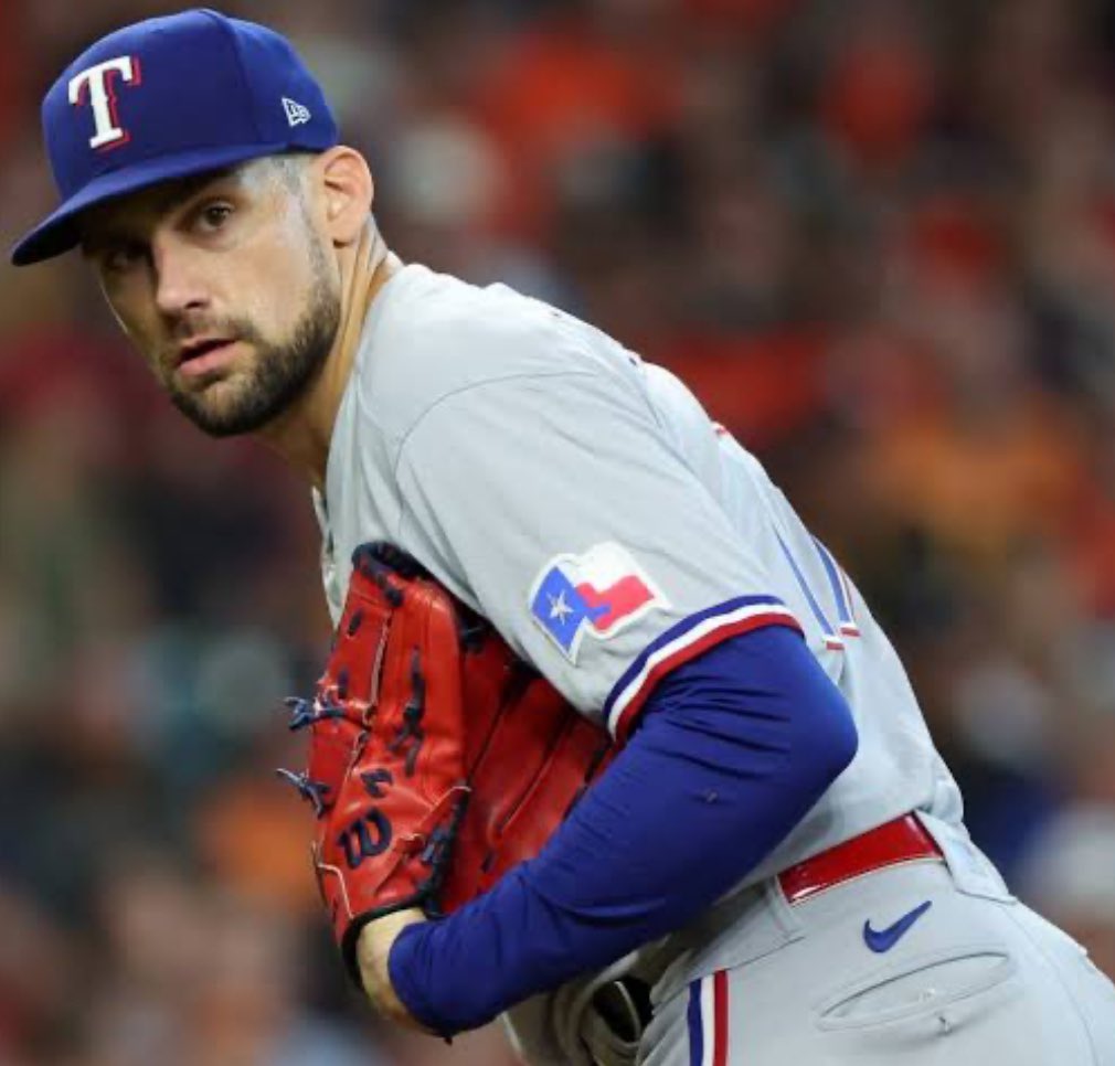 Rangers dominan desde el montículo! Nathan Eovaldi brilla con cinco entradas en blanco antes de salir por rigidez inguinal. Victoria de Texas 6-0 sobre Nacionales para asegurar la serie! 💪⚾ #MLB #StraightUpTX