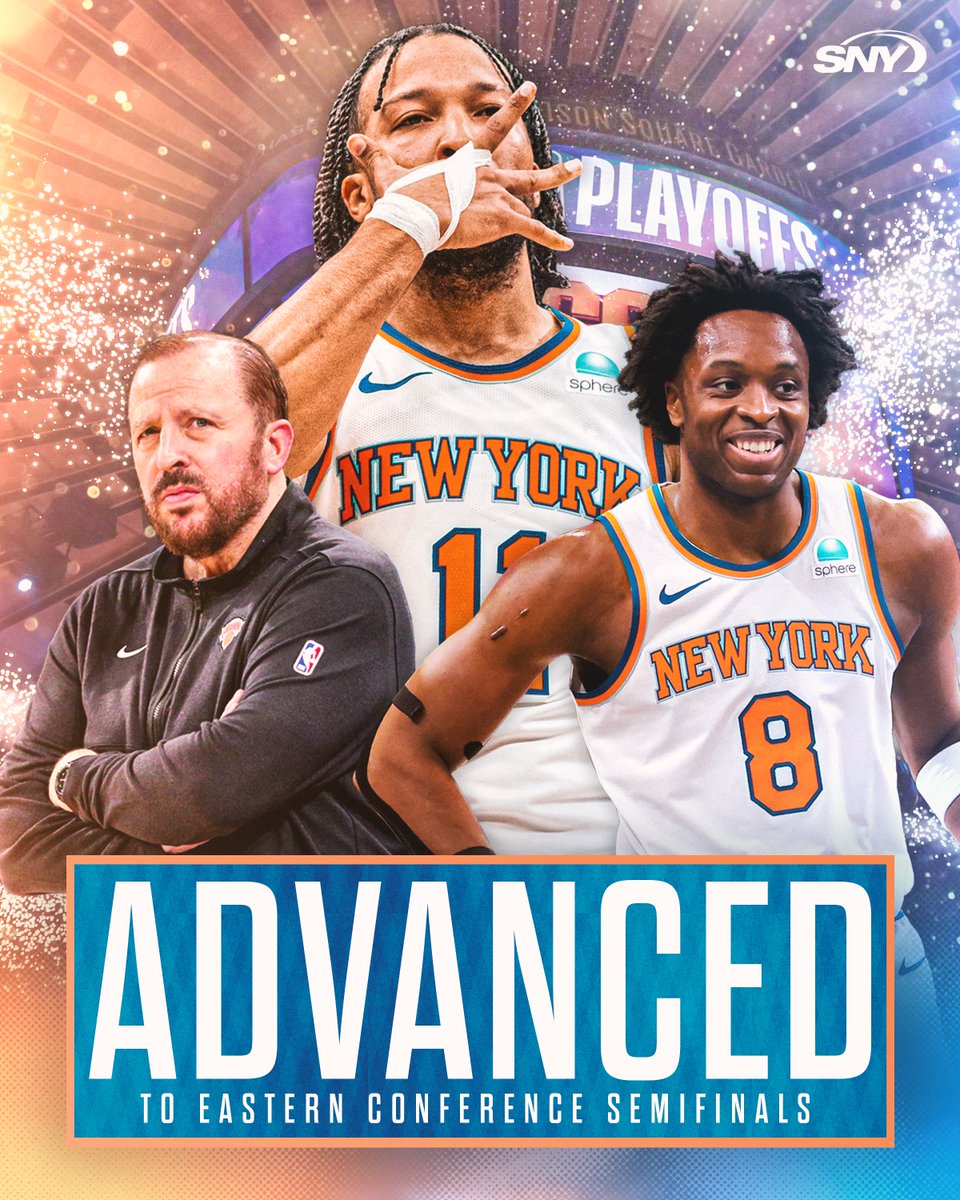 NEXT UP: INDIANA. THE KNICKS ARE MOVING ON ✅