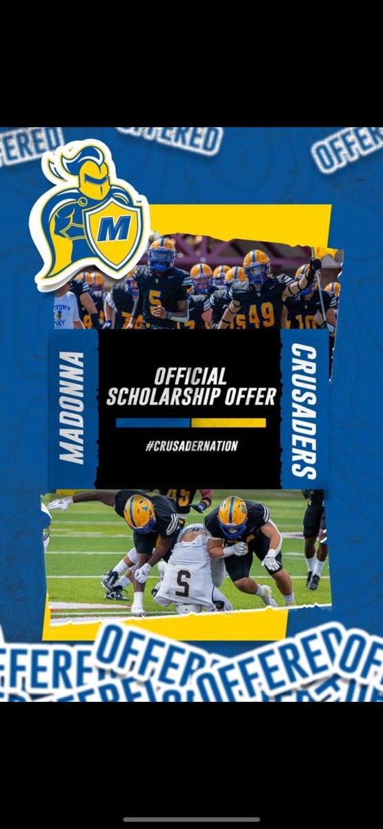 After a great conversation with @coachlen4 I would like to say I got offered to Madonna university to play football @H_Hamid6 @BrettGuminsky @CoachDavidAdams @Money_McCants10 @CoachMcCoyJr @CoachMMcGowan Alhamdulillah