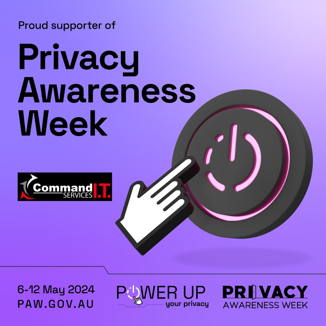 Command IT Services is proud to support Privacy Awareness Week, running from 6-12 May.
Find out more about ‘powering up’ privacy on the OAIC’s
#PAW2024 #PrivacyAwarenessWeek #PowerUpYourPrivacy
paw.gov.au/take-part