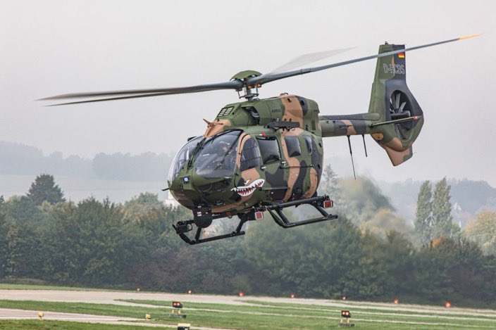 #Brunei se tornou hoje o mais novo operador do helicóptero @AirbusHeli #H145M ao comprar 6 unidades. A aeronave que está entre as mais versáteis do mercado militar pode ser empregada em diversas missões como reconhecimento e ataque leve, busca e resgate, transporte, dentre outras