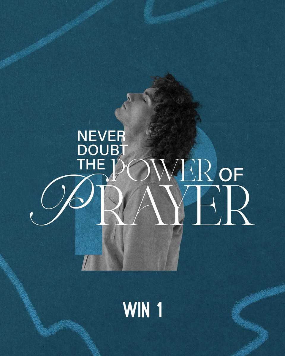Amidst life's challenges, remember the profound impact of prayer. 

Remember that if you need a prayer and you want one, you can join us every tuesday at 7:30 PM to 8:00 PM PST to our Prayer Room.

Simulcast on clubhouse: THE OFFICIAL PRAYER ROOM
Dial in: 725-735-9909

#win1