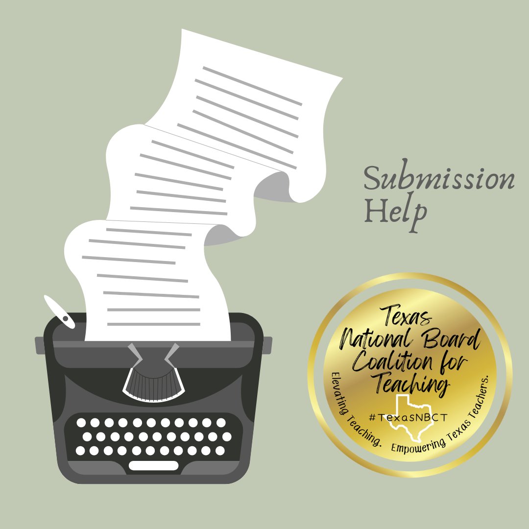 Do you have questions about how to submit? Did you know NBPTS has videos and tips to famaliarize yourself with submission? See the link below to learn more!
nbpts.org/homeroom/sessi…