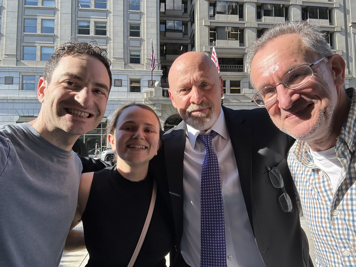 As I was leaving a conference in DC today, these folks stopped me & graciously said they enjoy my work on MSNBC. Then Elyssa @eclauson118 said, “do you know Stephanie @SRuhle ? I’m her BIGGEST fan!” I said I did. Hey Steph- Elyssa & David are getting married tomorrow. Just FYI.