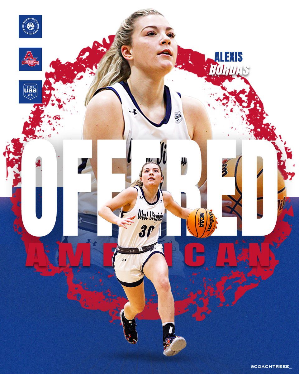 Alexis Bordas ‘25 (@bordas_alexis) has picked up an offer from American! #WVThunderFam | ⚡️⚡️