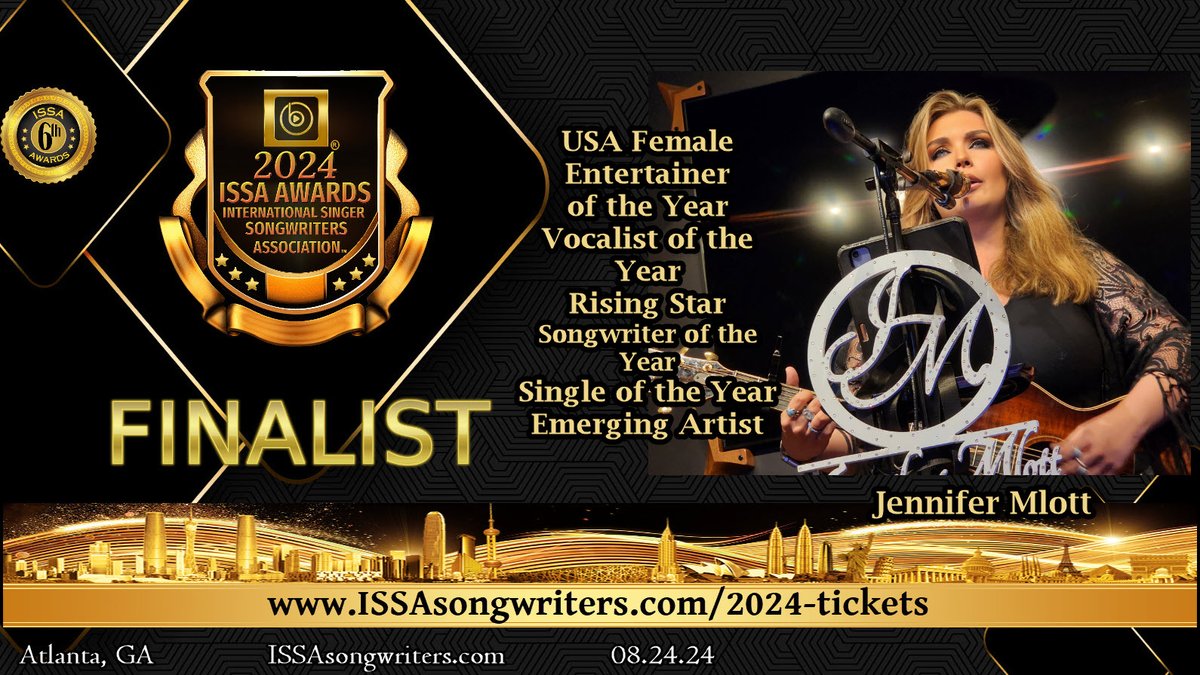 You all did it!! Thank you from the bottom of my heart.❤️ I'm a Finalist for the 2024 @ISSAsongwriters Awards in 6 categories! I'm speechless and feel beyond blessed. Thank you for always supporting me & sending your love every single day. I wouldn't be here without all of you.