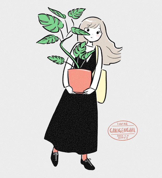 「植木鉢 何かを持っている」のTwitter画像/イラスト(新着)