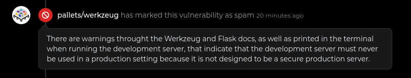 This is why I probably should stop reporting issues to the Werkzeug repository…

huntr.com/bounties/236d1…