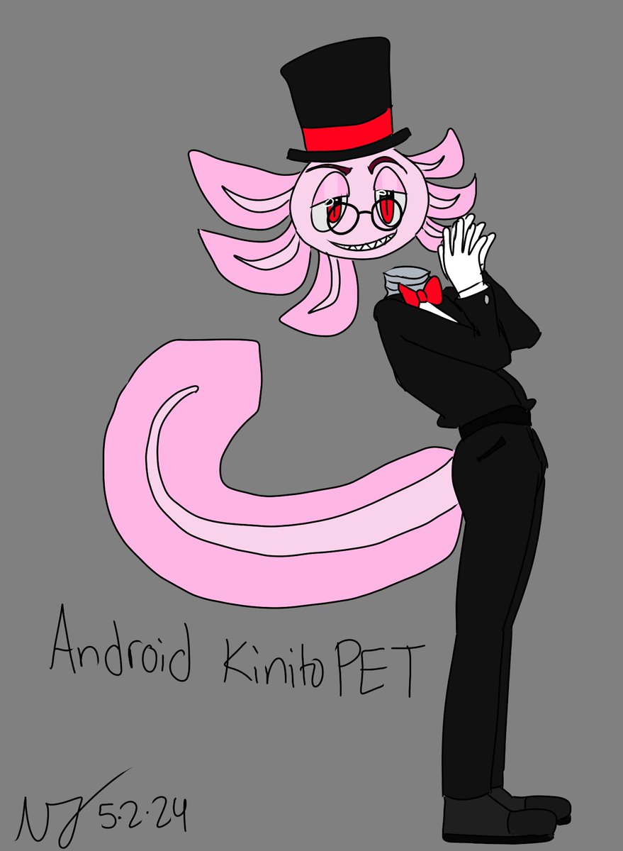 made my own humanoid #KinitoPET design :) do you like him?