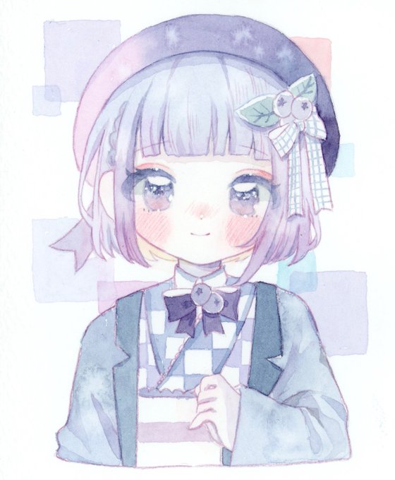 「checkered clothes hair ornament」 illustration images(Latest)