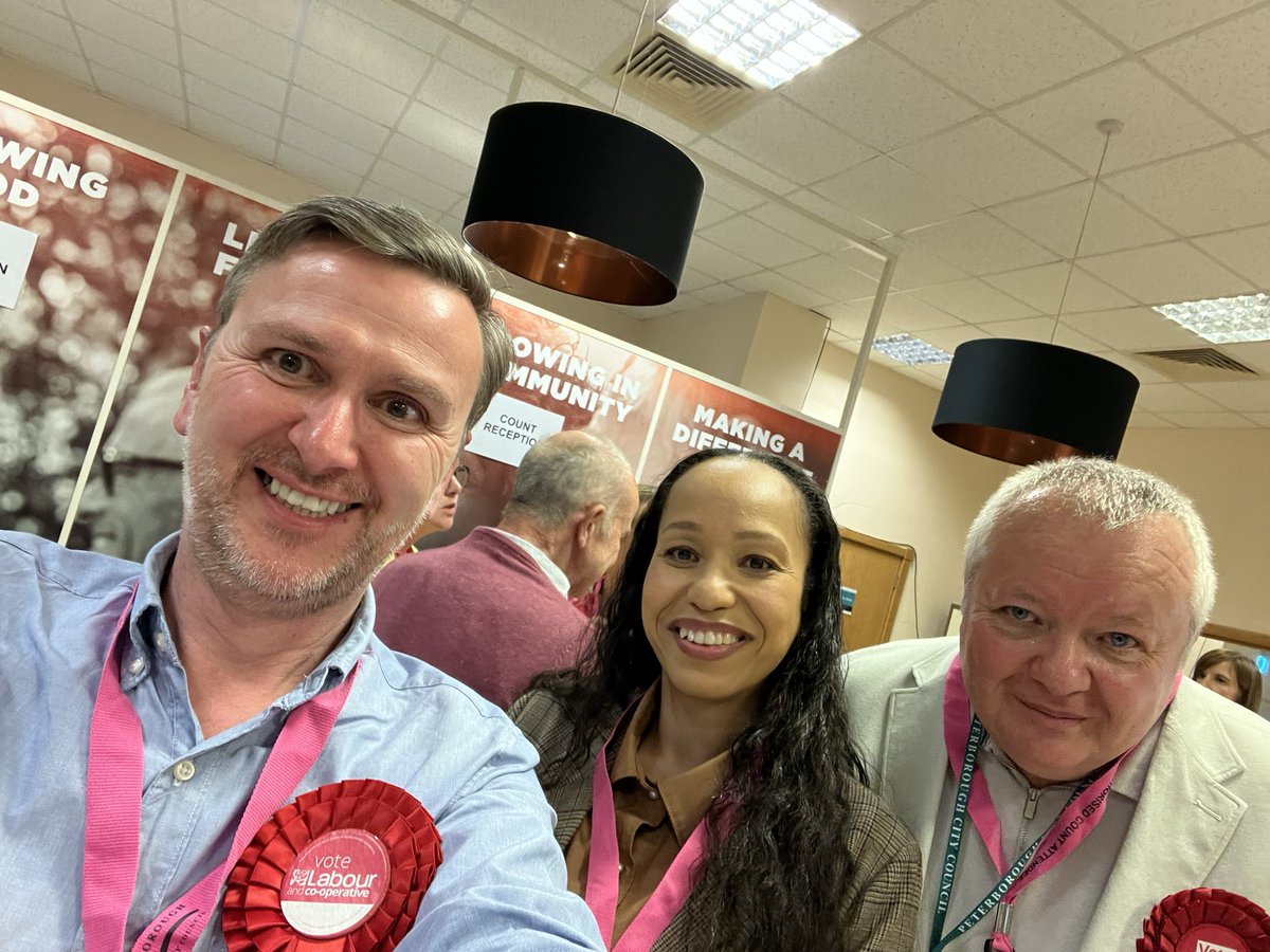 Brilliant to welcome newly elected Labour & Coop Cllr for Bretton Nicola Jenkins. A great win off the Tories. Movement again in Peterborough for change.