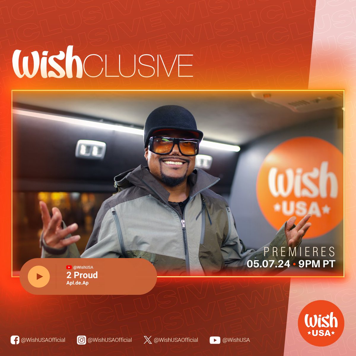 🔥All ears! Apl.de.Ap's '2 Proud' Wishclusive is coming. Love, longing, and beats that hit hard! 🎶 Save the date! 📅🚀 To watch the full Wishclusive, visit our YouTube channel at YouTube.com/@WishUSA #WishBus #Apl.de.Ap #2Proud #Wishclusive #MusicCollab