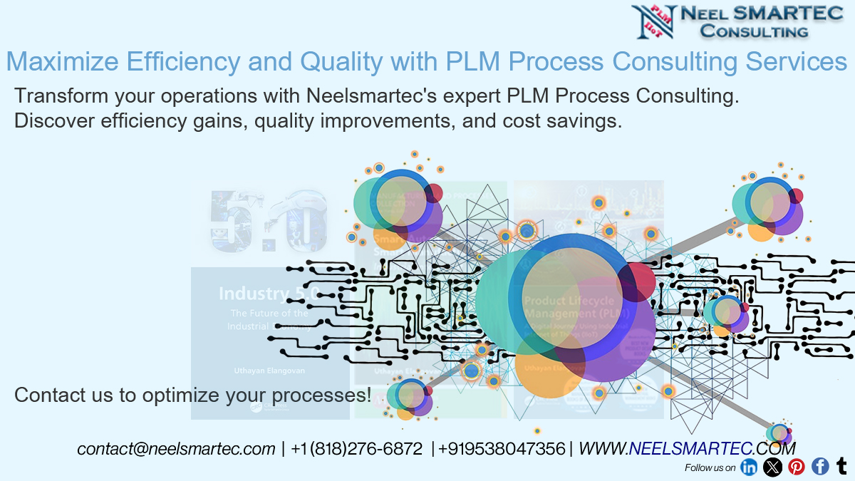 Unlock efficiency, quality, and cost savings with @Neelsmartec's PLM Process Consulting. Let's optimize your operations together! #PLM #Consulting #Efficiency #ROI #ROV #NPD #windchill #manufacturers #neelsmartec neelsmartec.com/services