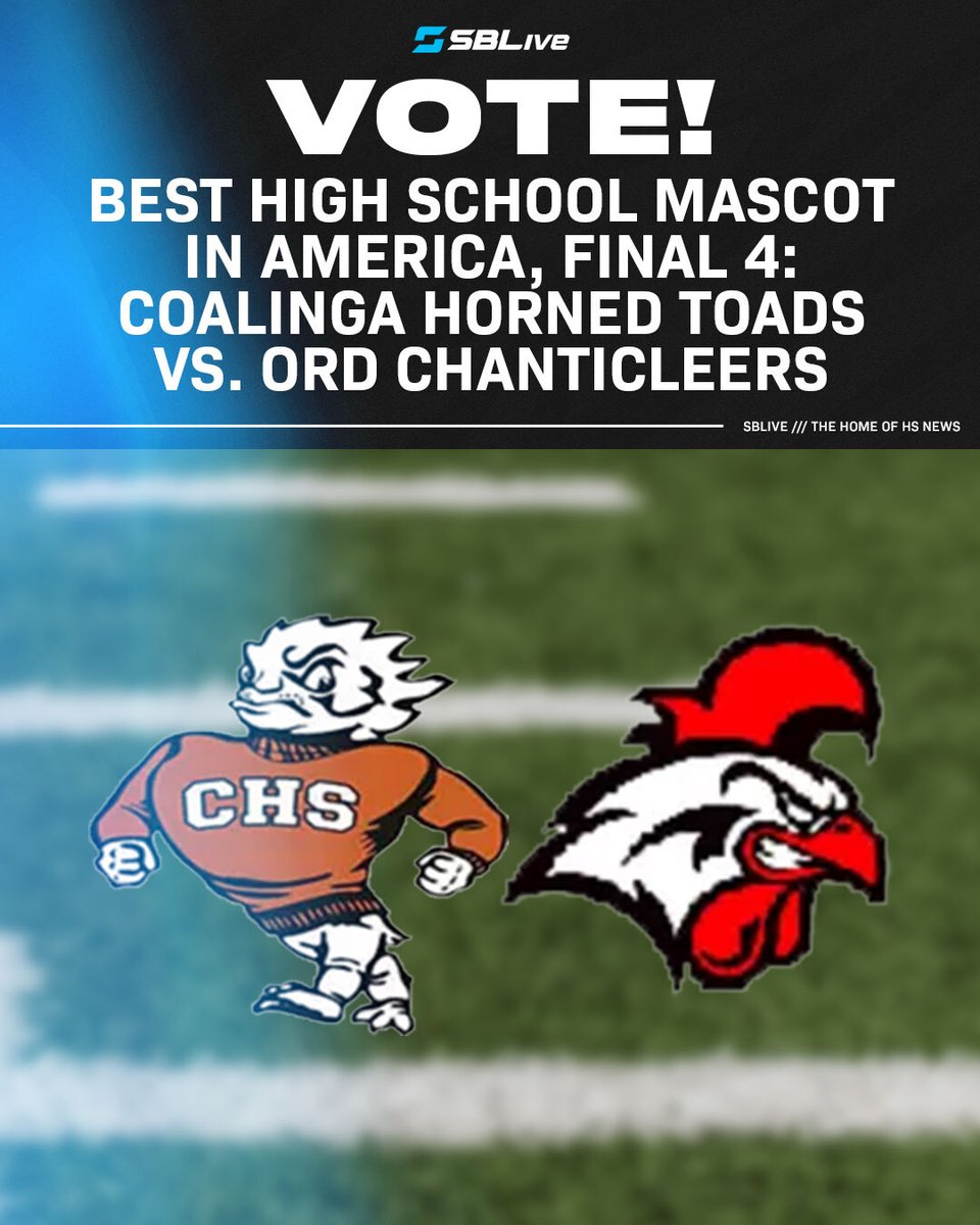 Time is almost up! Just a few hours left to decide if @OrdChanticleers or @cross_toad will make it to the championship round of Mascot Madness. Go VOTE 🗳️🏆🎭 highschool.athlonsports.com/national/2024/…