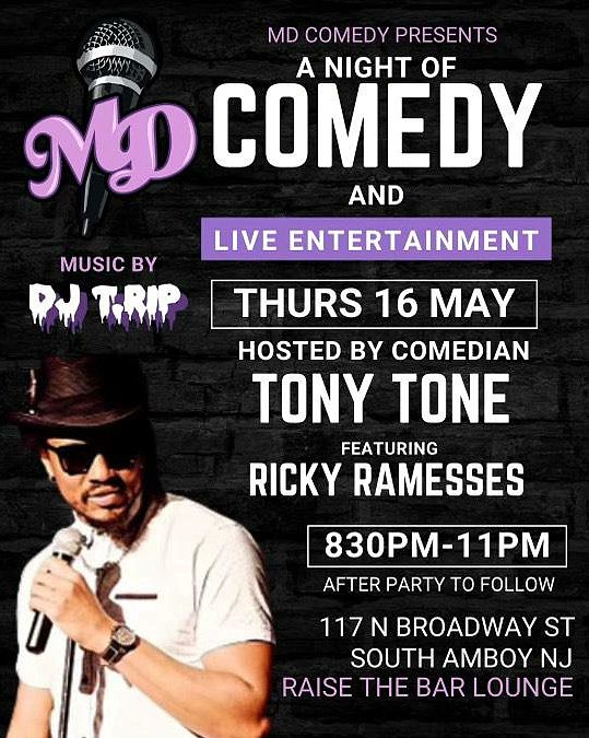 May 16th ITS GOIN DOWN AT Raise The Bar Lounge! THE HOMIE PUT TOGETHER A DOPE MD Comedy EVENT! MUSIC BY THE 1 & ONLY Jeremy Torres ! SHOW 8:30! FREE ENTRY! BE THERE!

- COME ROCK WITH ME IF YOU ROCK WITH ME! -

#standup
#comedy
#standupcomedy
#anightof #liveentertainment