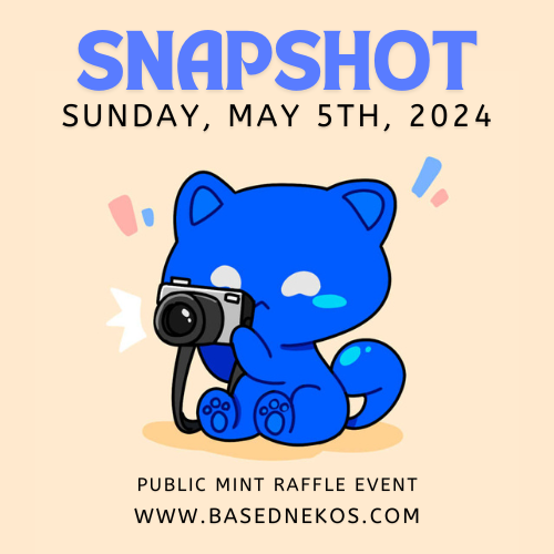 LIKE 🩷 &amp; RETWEET♻️ + DROP YOUR <a href="/base/">Base</a> WALLETS.
10 RANDOM WALLETS WILL GET AIRDROPS.

SNAPSHOT FOR ALL HOLDERS THIS SUNDAY, WILL RECEIVE 3 NEKOS PER NEKOS. NEKOS LISTED IN MARKETPLACES WILL NOT RECEIVE ANY AIRDROPS.