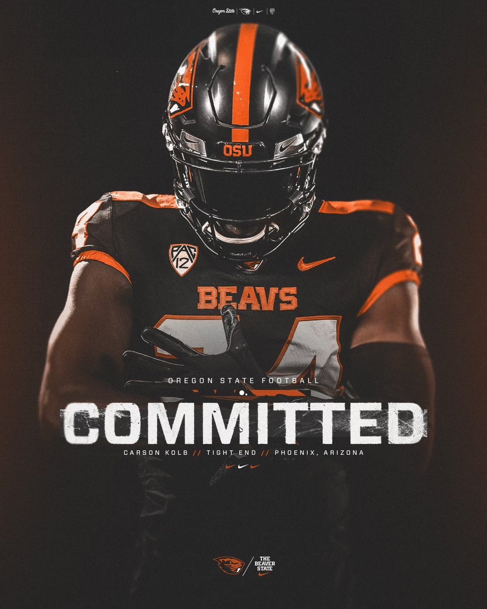 #AGTG After a great conversation with @Coach_JBoyer I am blessed to say that I will be continuing my football career at THE Oregon State University #GoBeavs @Coach_Bray @litten_andy @Sub0_Athletics @HHSathleticsAZ @HorizonFootball @hzfbfamily @hzfbfamily @PVUSDATHLETICS @WClay99