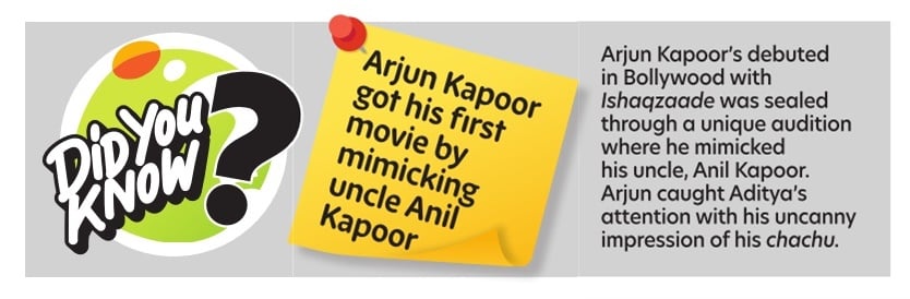 Did you know  ? 

#ArjunKapoor got his first movie by mimicking uncle #AnilKapoor

@arjunk26 @AnilKapoor