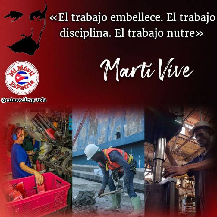 'El trabajo es de todos y el compromiso es con todos' José Martí.
#MiMóvilEsPatria